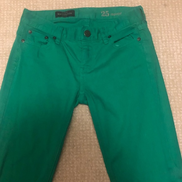 JCrew Green Jeans - Picture 1 of 2